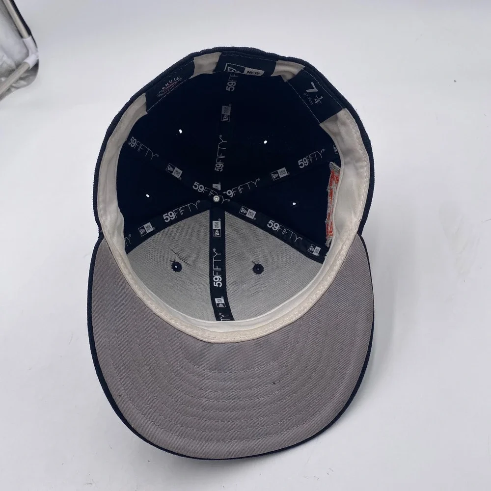 DETROIT TIGERS New Era 59FIFTY Fitted Hat 7 1/4 Navy 2005 All-Star Game Patch